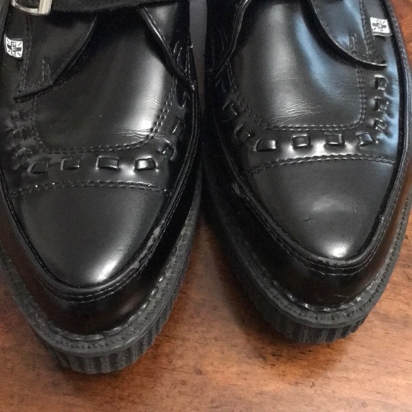 T.U.K 3-buckle Pointed Creepers Platforms boots - Picture 4 of 16